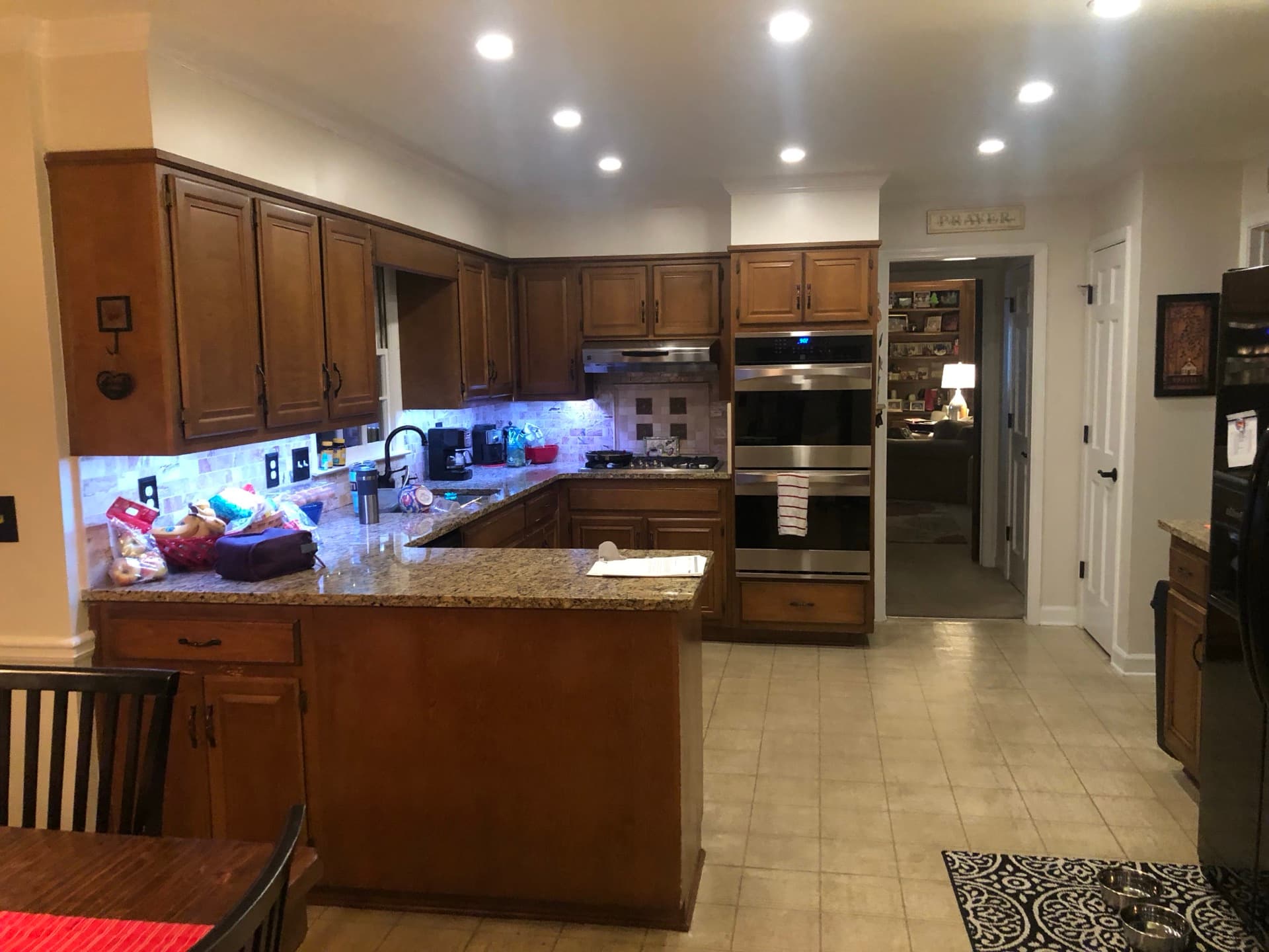 Kitchen Cabinet Refacing — before